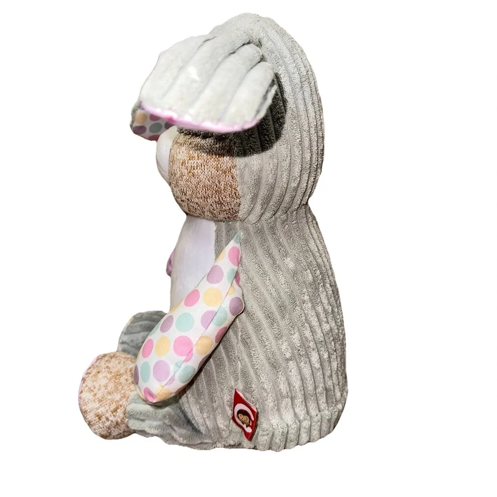 Cubbies Harlequin Bunny Cubby‎ Starry Night Stuffed Plush Rabbit Sensory EUC